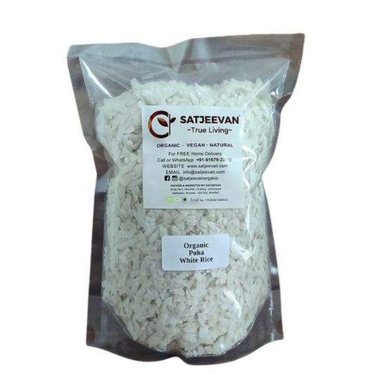 Satjeevan Organic Poha White Rice