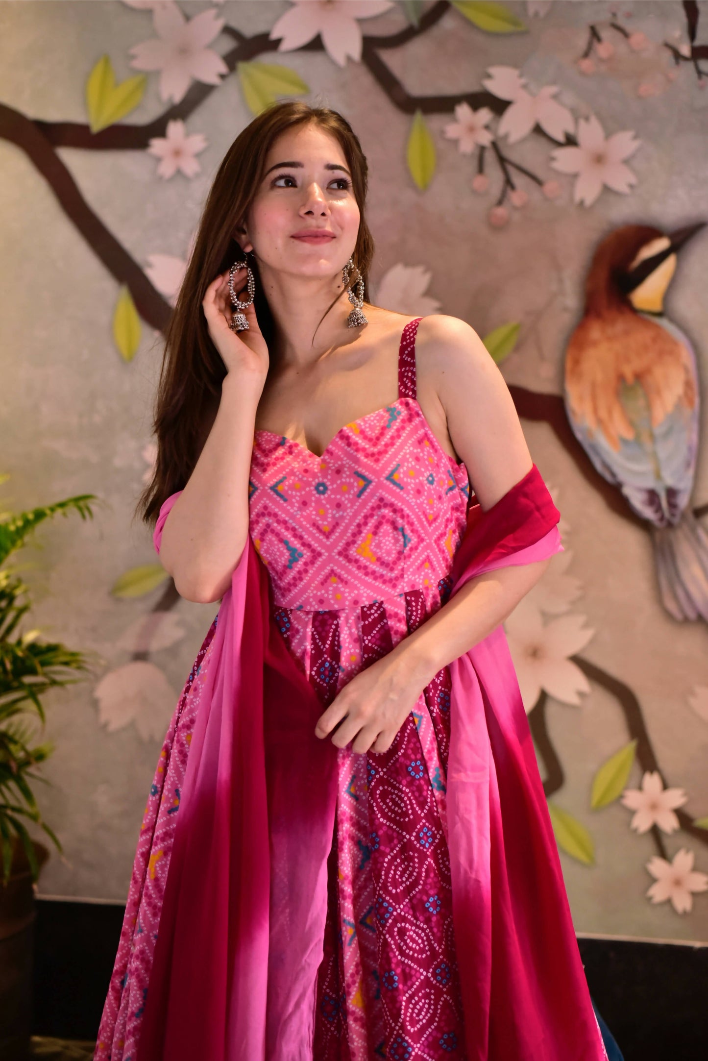 Everywhere Designer Pink Silk Cotton Stitched Suit With Dupatta - Anbazaar