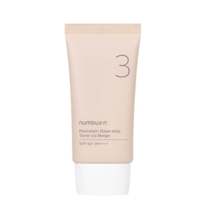 Numbuzin No.3 Porcelain Base-skip Tone Up Beige