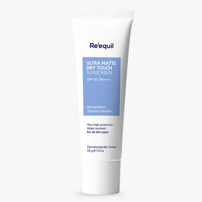 Re'equil Ultra Matte Dry Touch Sunscreen Gel SPF 50 PA++++
