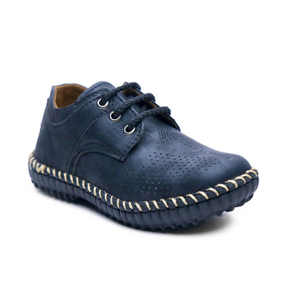 Tiny Bugs Boys Casual Lace Up Shoes - Black