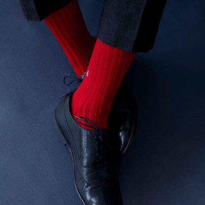 Socksoho Luxury Men Socks Sinful Red