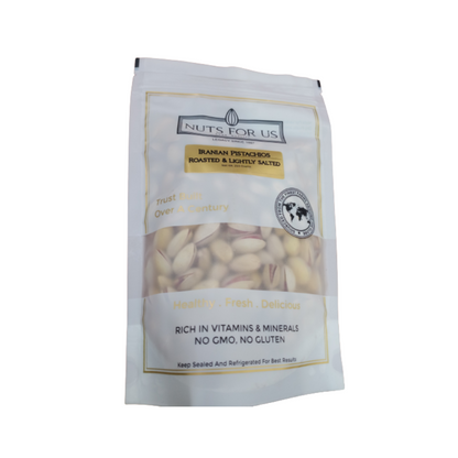 Nuts For Us Roasted Iranian Pistachios (Slightly Salted)