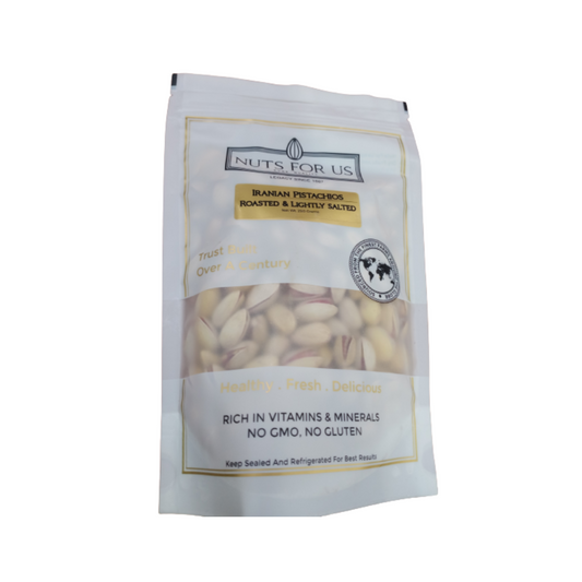 Nuts For Us Roasted Iranian Pistachios (Slightly Salted)