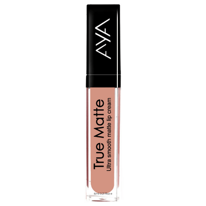 AYA True Matte Liquid Lipstick, Ultra Smooth Matte Lip Cream - 03 Brown Nude