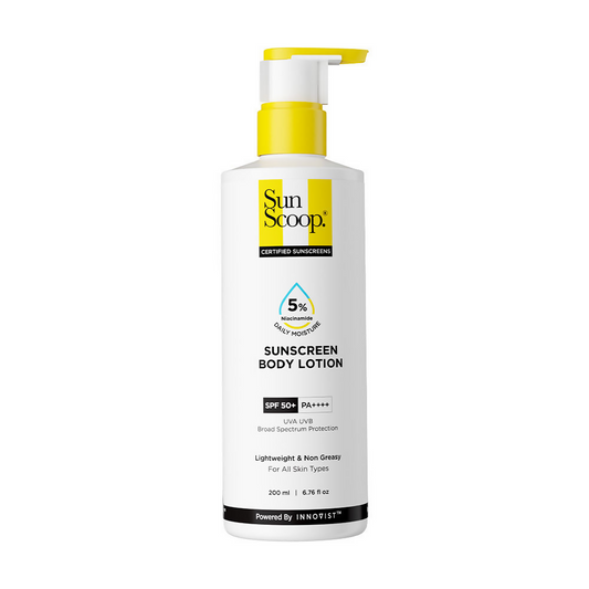 SunScoop 5% Niacinamide Daily Moisture Sunscreen Body Lotion SPF 50+ PA++++