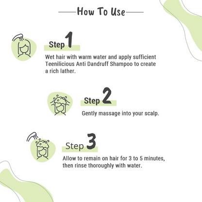 Teenilicious Anti Dandruff Shampoo With Natural Tea Tree Oil