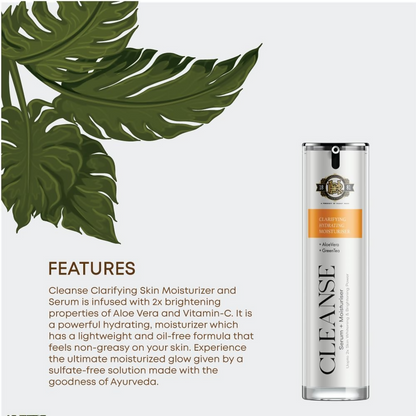 Cleanse Ayurveda Face Serum Moisturizer