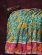 Rama Green Printed Semi Chanderi Saree By Gayathri Reddy Designer Studio
