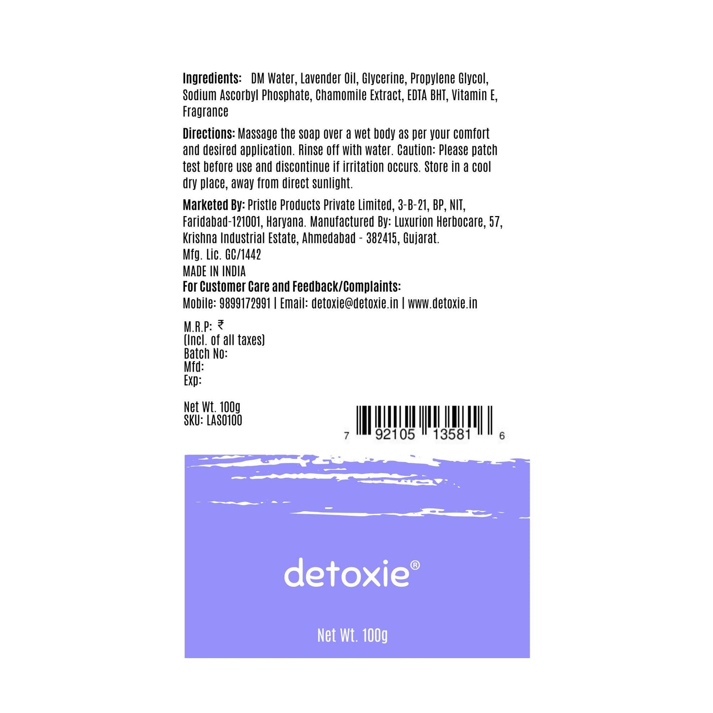 Detoxie Handmade Soaps Combo