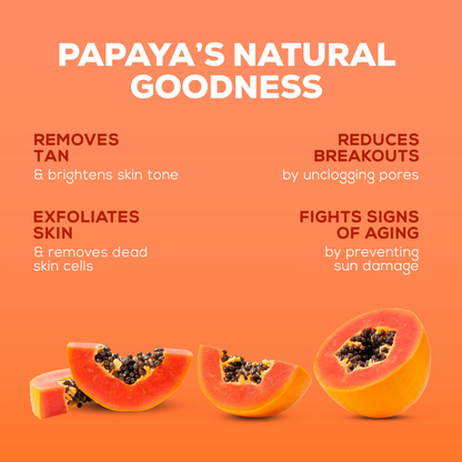 Joy De Tan Papaya Face Wash For Dark Spots Tan & Dead Skin Removal