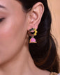 VOJ Multi Color Contemporary Jhumka Earrings