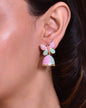 VOJ Multi Color Butterfly Contemporary Jhumka Earrings