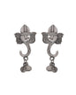VOJ Silver Toned Designer Temple Earrings