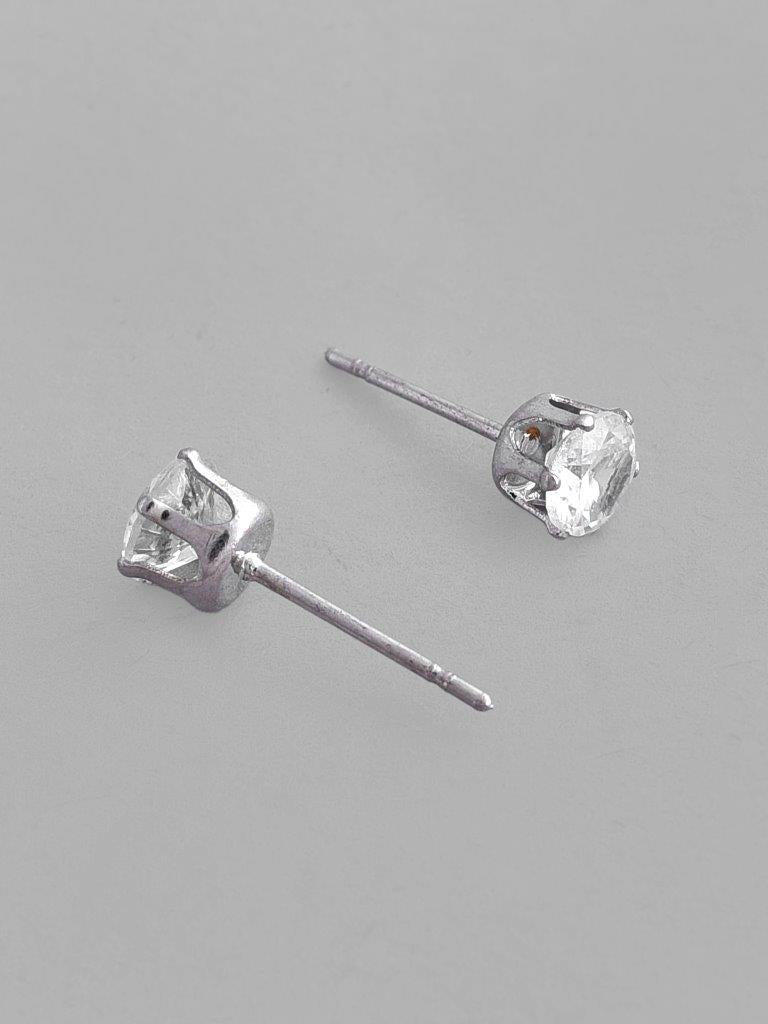 VOJ Silver Plated Flower Pendant Set