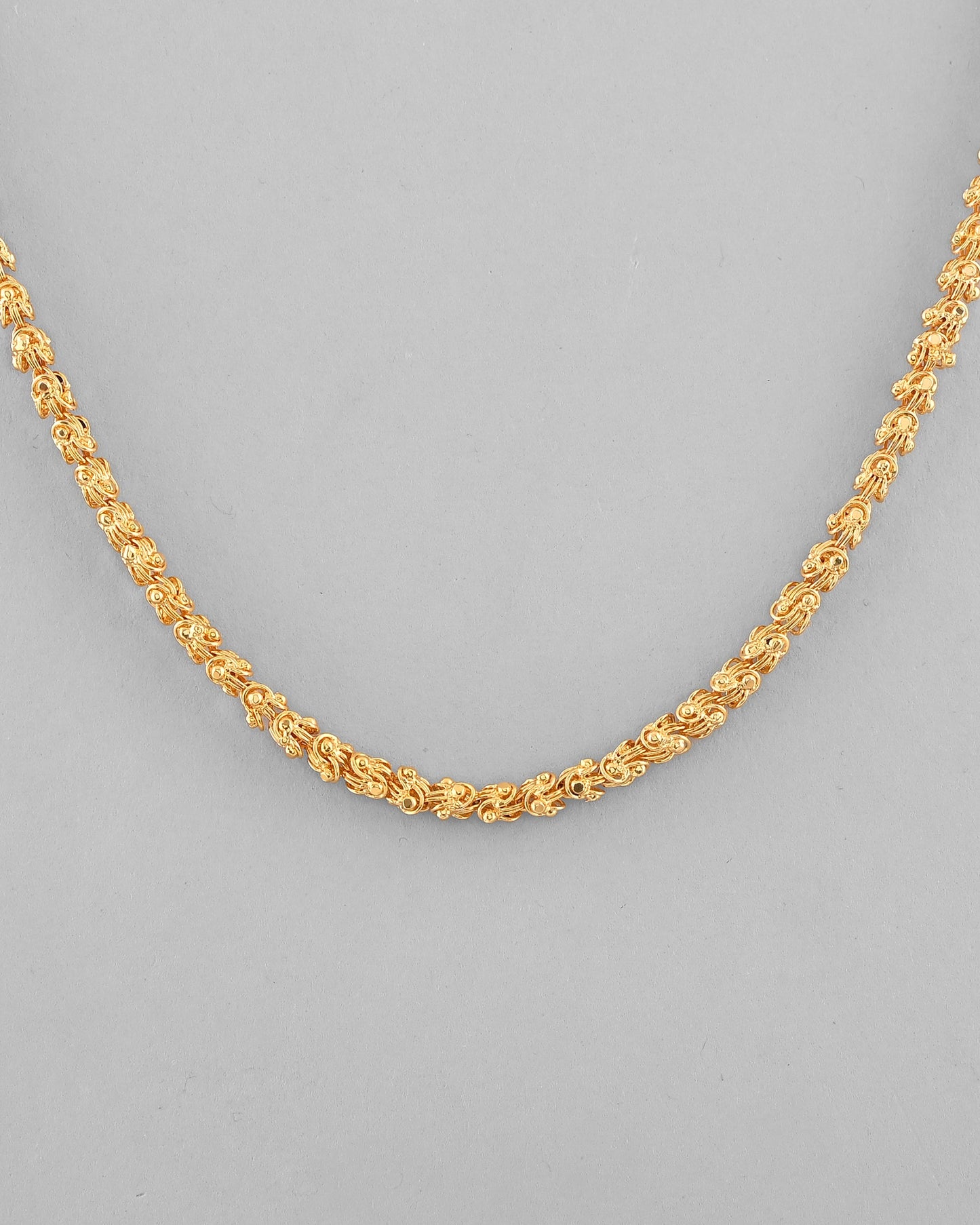 VOJ Gold-Polished EvilEye Men Designer Chain