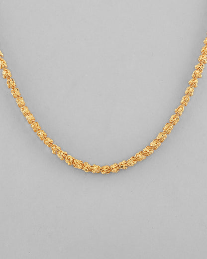 VOJ Gold-Polished EvilEye Men Designer Chain