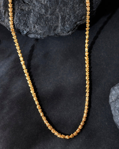 VOJ Gold-Polished EvilEye Men Designer Chain