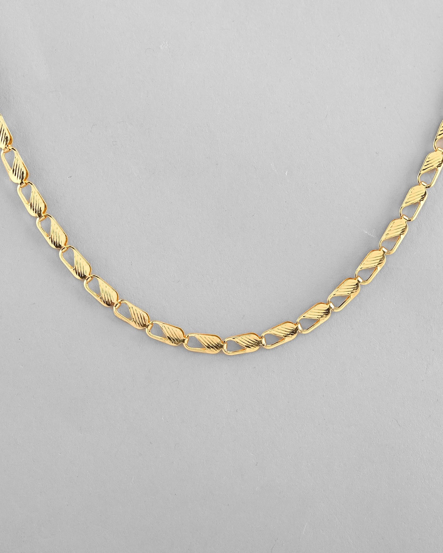 VOJ Gold-Polished Men Designer Chain