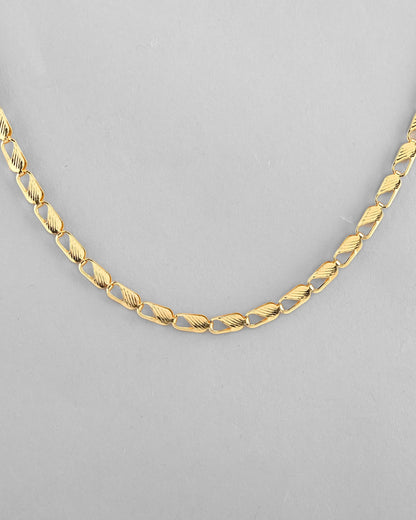 VOJ Gold-Polished Men Designer Chain