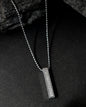 VOJ Silver Plated Men Chain With Rectangular Shaped AD Stone Studded Pendent