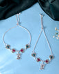 VOJ Set of 2 Silver Plated Dancing Couple Anklet