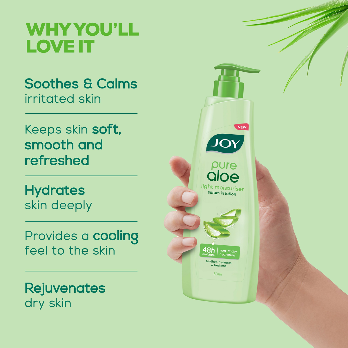 Joy Aloe Vera Serum Body Lotion