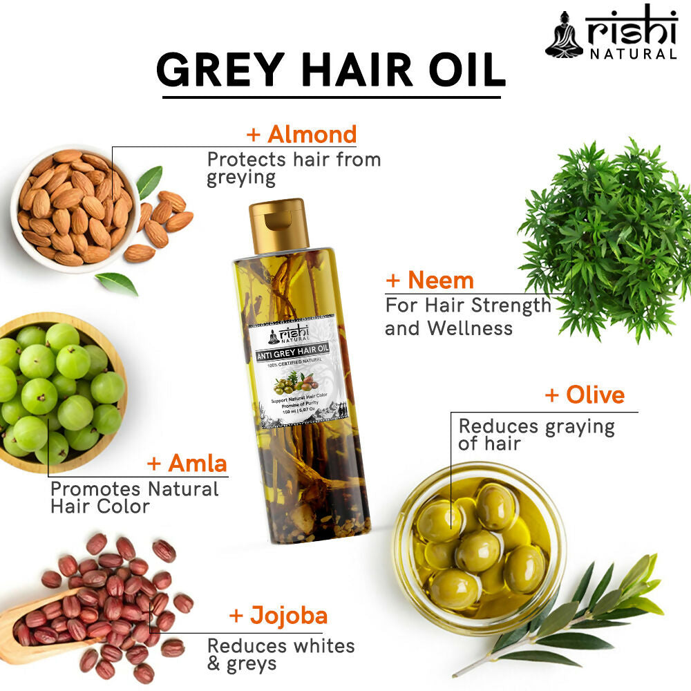 Rishi Natural Anti Grey Hair Oil