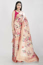 Aayaa Designer Printed Satin Saree - Multi Color