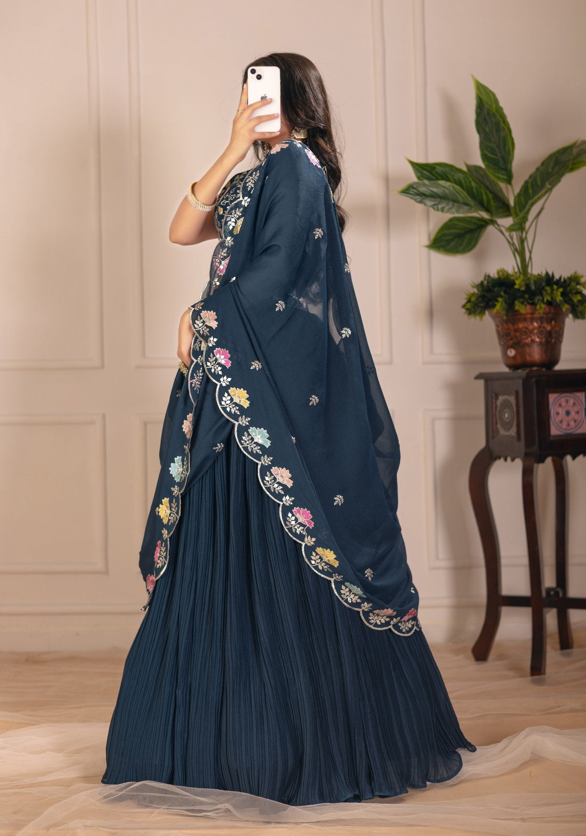 Lehenga Mart Designer Wedding Lehenga choli for Women - rama