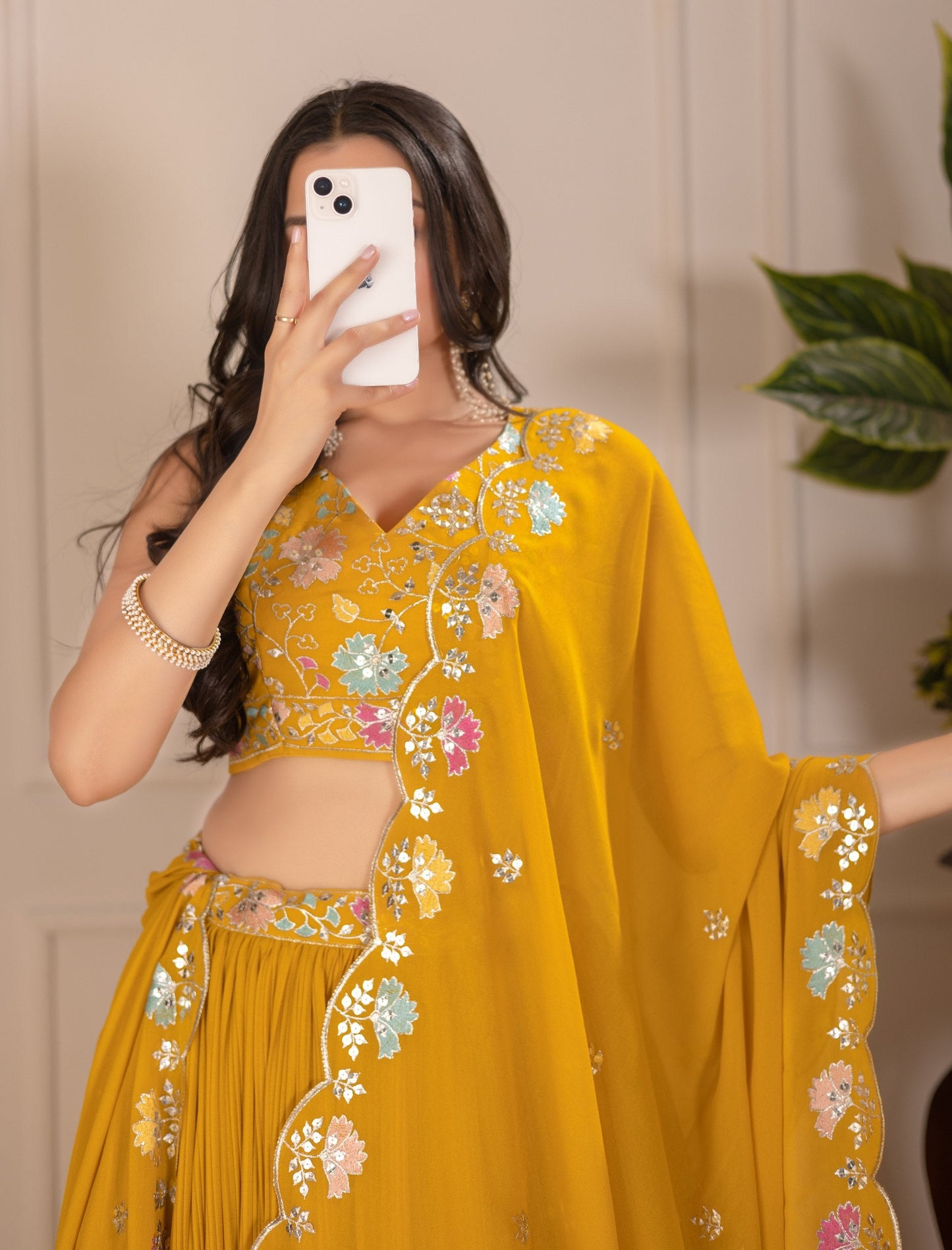 Lehenga Mart Designer Wedding Lehenga choli for Women - Yellow