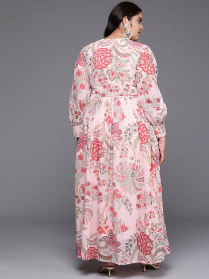 Ahalyaa Women's Traditional wear Ethnic Dress - Pink
