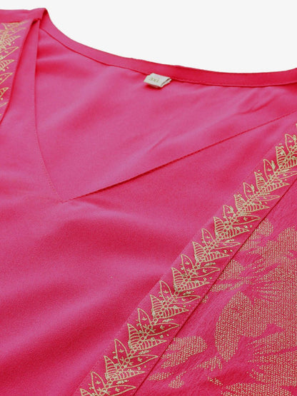 Ahalyaa Women's Traditional wear Ethnic Dress - Pink