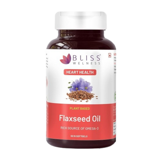 Bliss Welness Flaxseed Oil Softgel Capsules