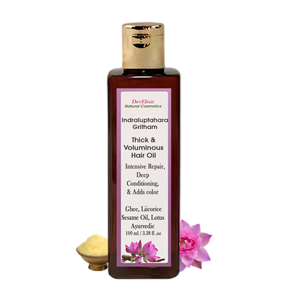 DevElixir Ayurvedic Hair Oil For Thick, Voluminous Hair
