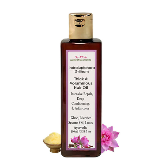 DevElixir Ayurvedic Hair Oil For Thick, Voluminous Hair