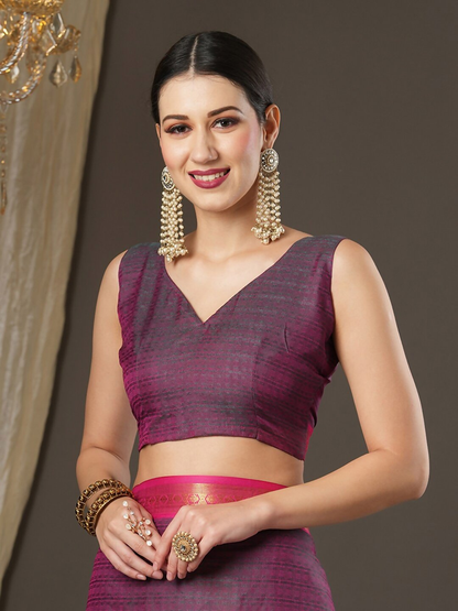 Saree Mall Woven Design Zari Festive Sarees