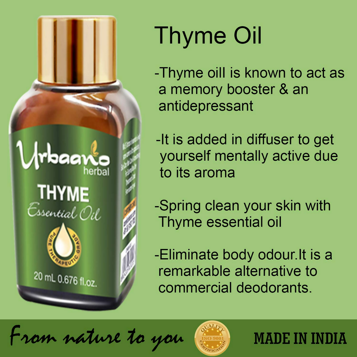 Urbaano Herbal Thyme Essential Oil