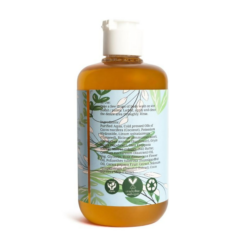 Rustic Art Organic Floral Shower Body Wash