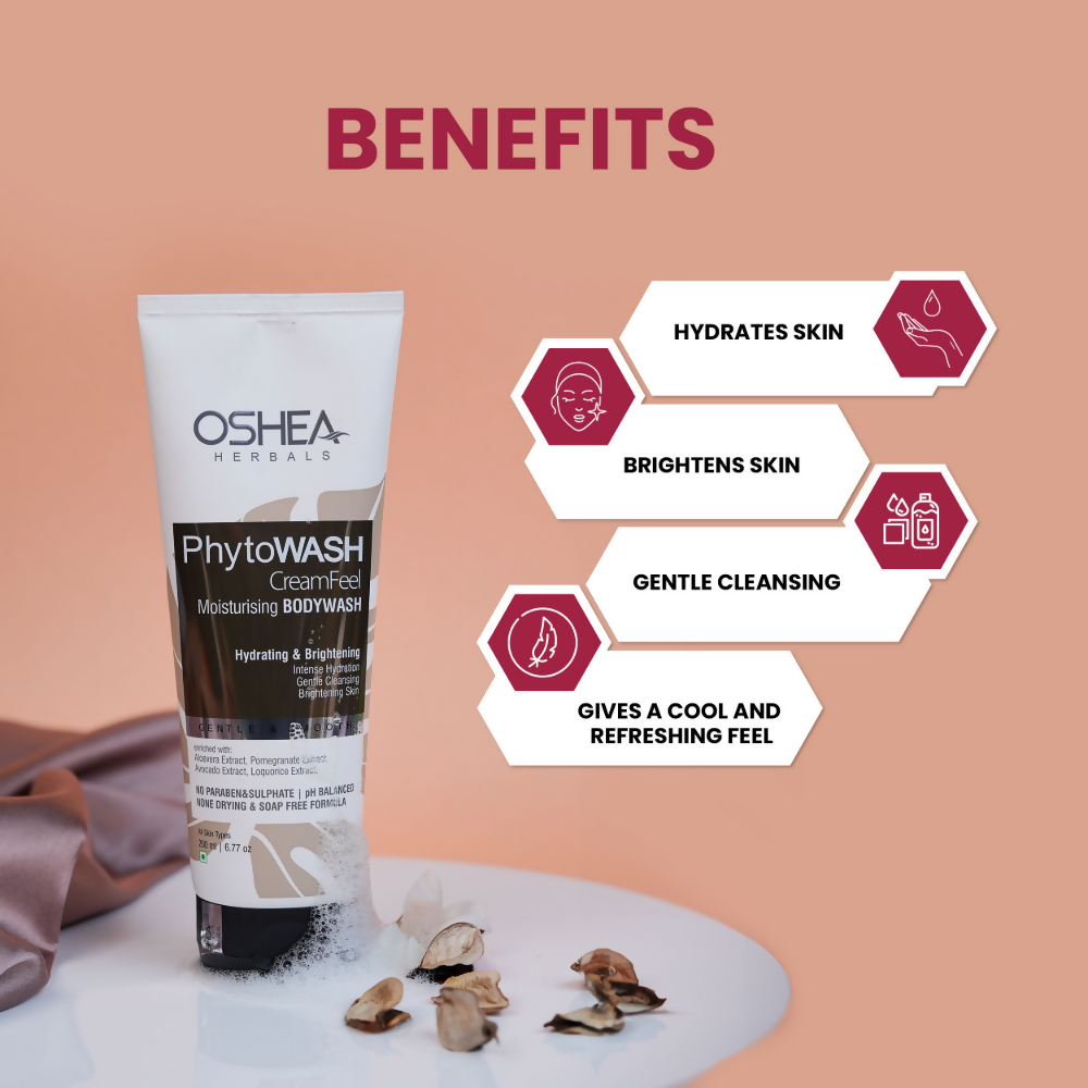 Oshea Herbals Phytowash Cream Feel Moisturising Body Wash