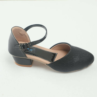 Tiny Bugs Girls Party Wear Ballerinas Heels - Black