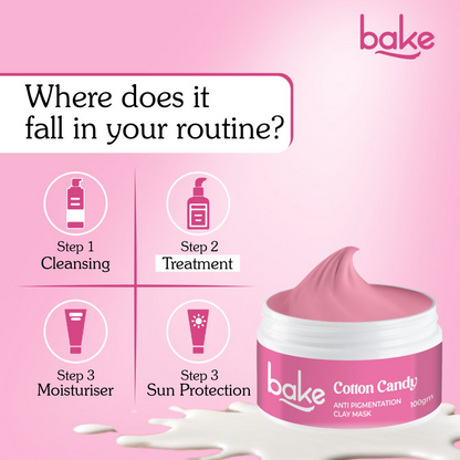 Bake Cotton Candy Anti Pigmentation Clay Mask With Alpha Arbutin
