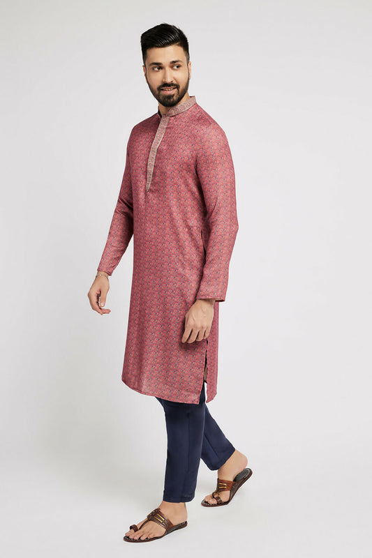Ethnic India Blue solid Pant for Men