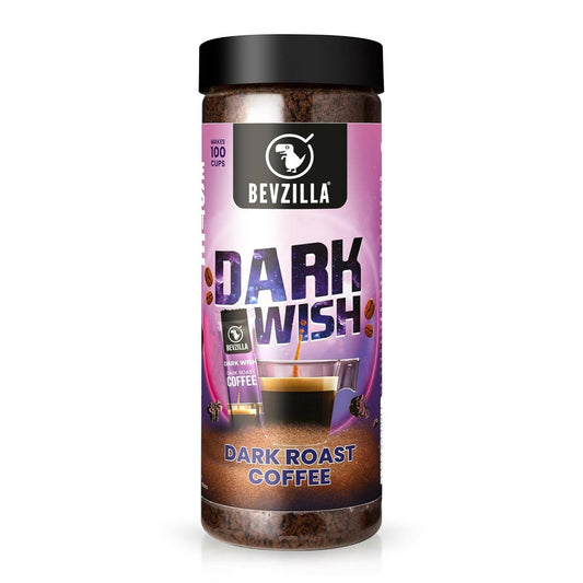 Bevzilla Classic Black Roast Strong Coffee Powder - Dark Wish
