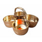 Haldi / Turmeric / Sandal Bowls Set of Four