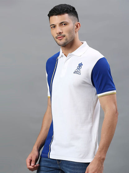 Fancode Rajasthan Royals Polo Collar Cotton IPL T-shirt