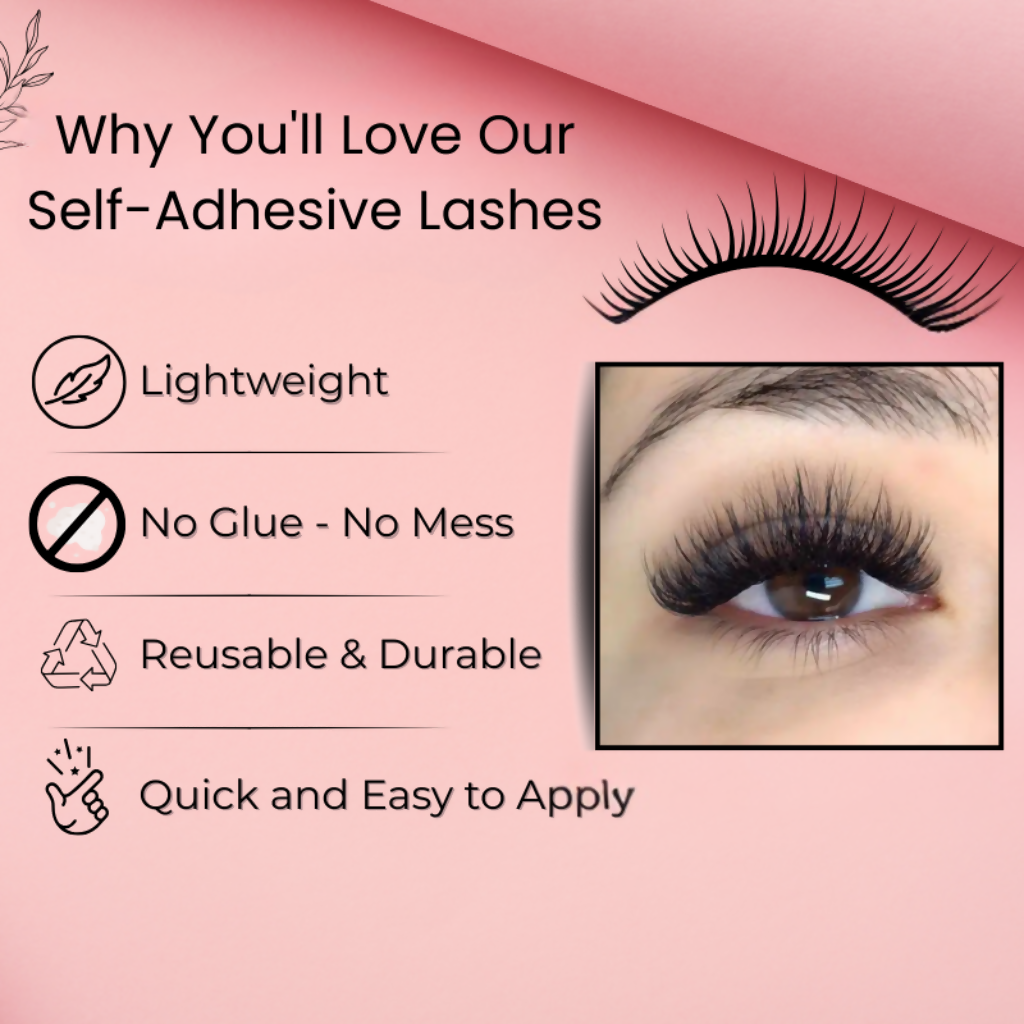BOBI Self Adhesive Eyelashes SA18 Natural – Soft Lash Curve
