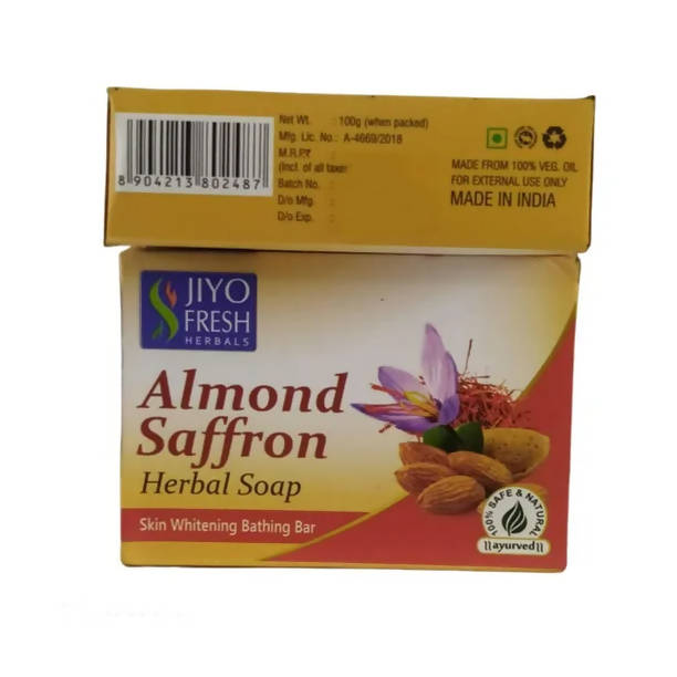 New Shama Jiyo Fresh Almond Saffron Herbal Soap