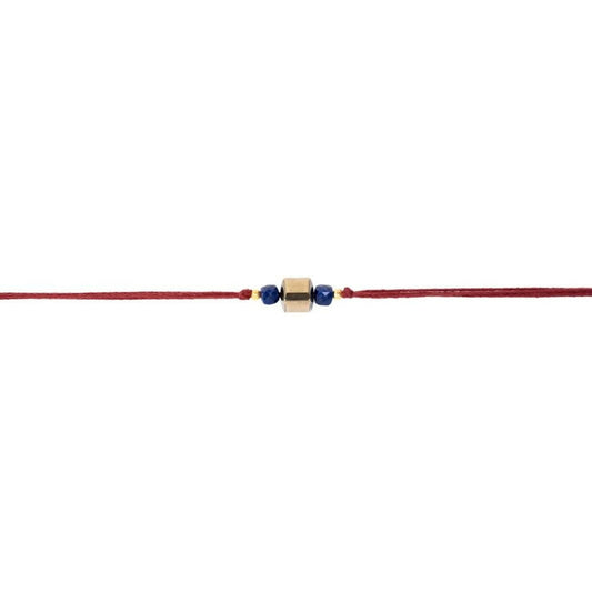 Indianvibez Bodh Wealth Magnet Real Crystal Stone Rakhi