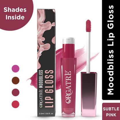 Orgatre MoodBliss Lip Gloss - Subtle Pink